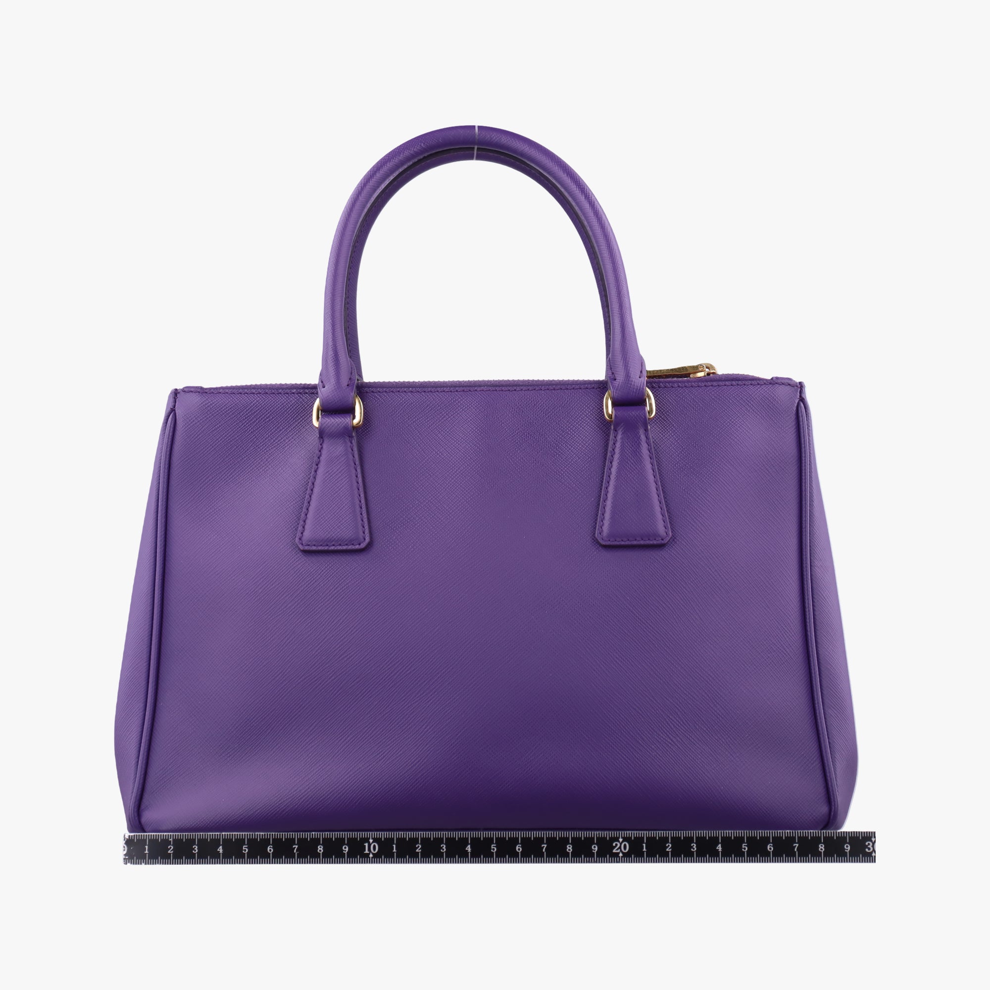 Pre-owned Prada Galleria Purple SAFFIANO Leather BN1801 handbag | stylenewstar