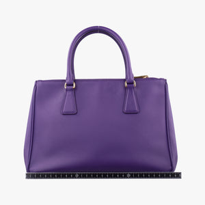 Pre-owned Prada Galleria Purple SAFFIANO Leather BN1801 handbag | stylenewstar