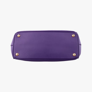 Pre-owned Prada Galleria Purple SAFFIANO Leather BN1801 handbag | stylenewstar