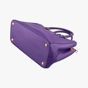 Pre-owned Prada Galleria Purple SAFFIANO Leather BN1801 handbag | stylenewstar