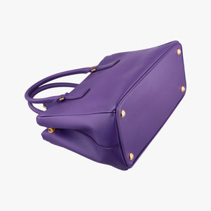 Pre-owned Prada Galleria Purple SAFFIANO Leather BN1801 handbag | stylenewstar