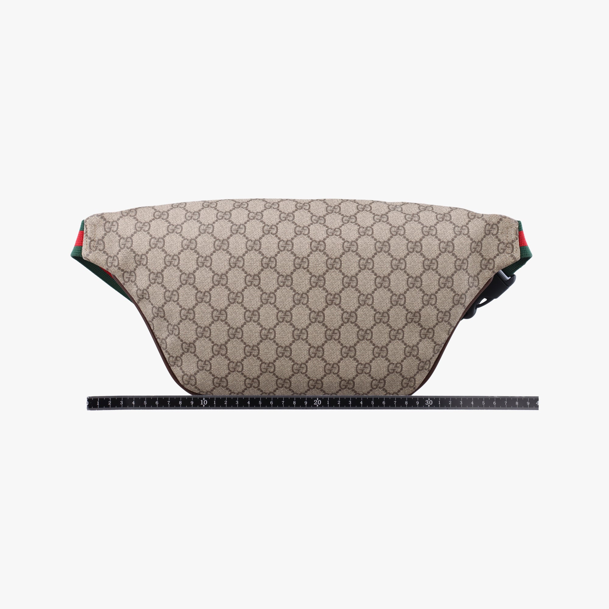 Pre-owned Gucci GG Supreme Courrier beige×Multicolour PVC coated canvas 529711 bum bag/waist bag | stylenewstar