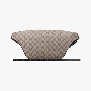 Pre-owned Gucci GG Supreme Courrier beige×Multicolour PVC coated canvas 529711 bum bag/waist bag | stylenewstar