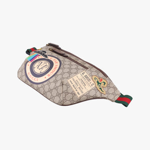 Pre-owned Gucci GG Supreme Courrier beige×Multicolour PVC coated canvas 529711 bum bag/waist bag | stylenewstar