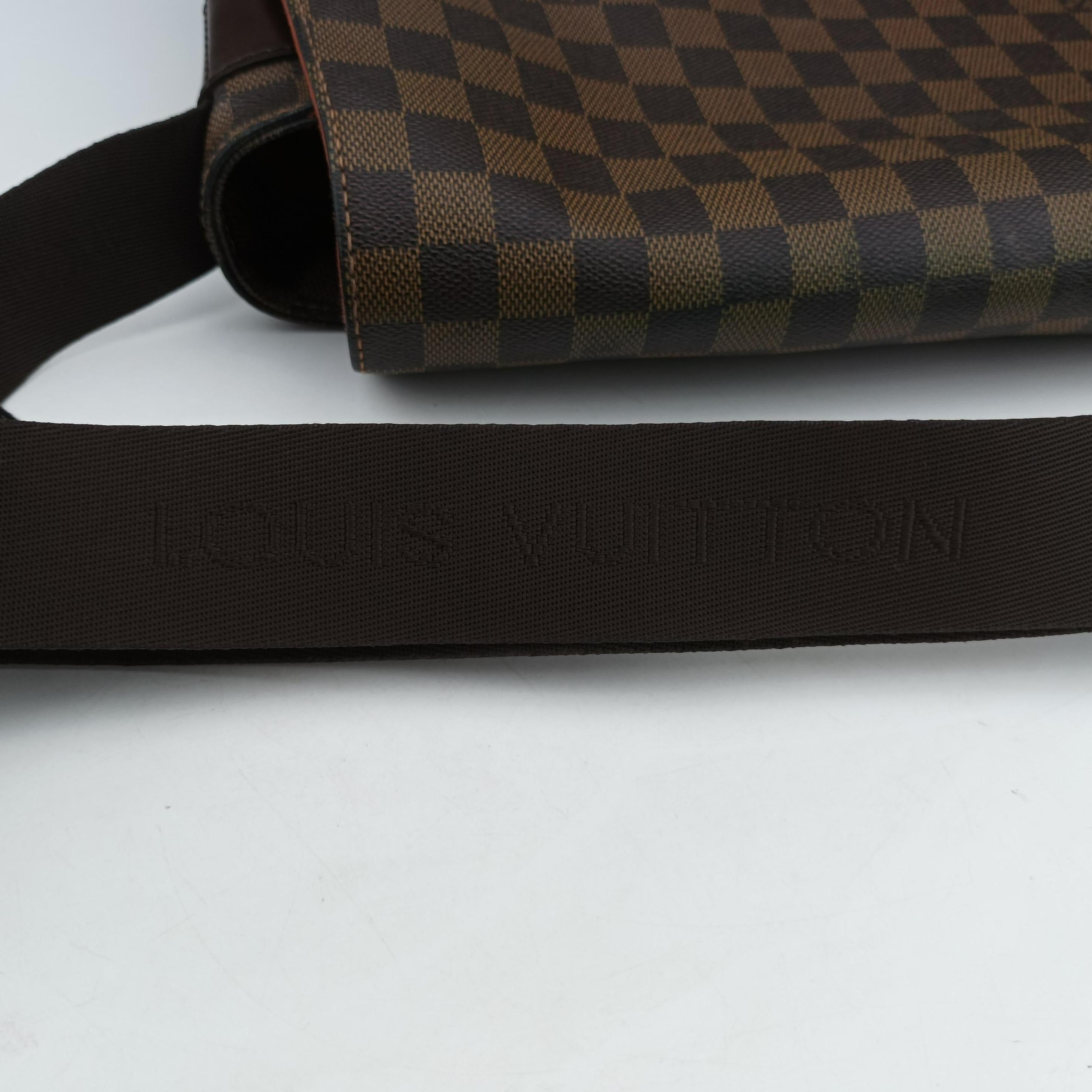 Vintage Louis Vuitton Bastille Messenger EBENE Damier Canvas N45258 shoulderbag | stylenewstar