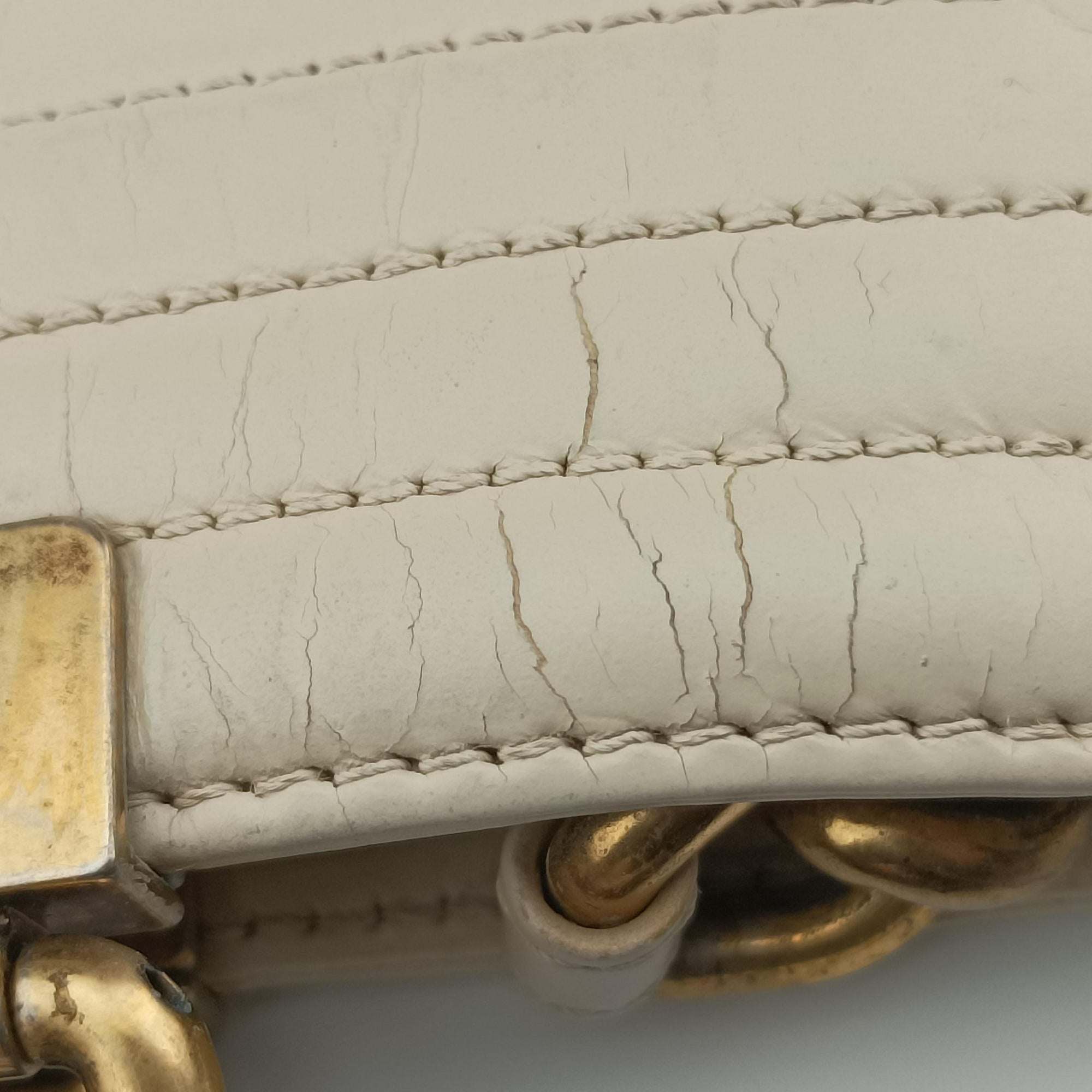 Vintage Chanel Jetsetter Boy Shopping White Leather A66714 shoulderbag | stylenewstar