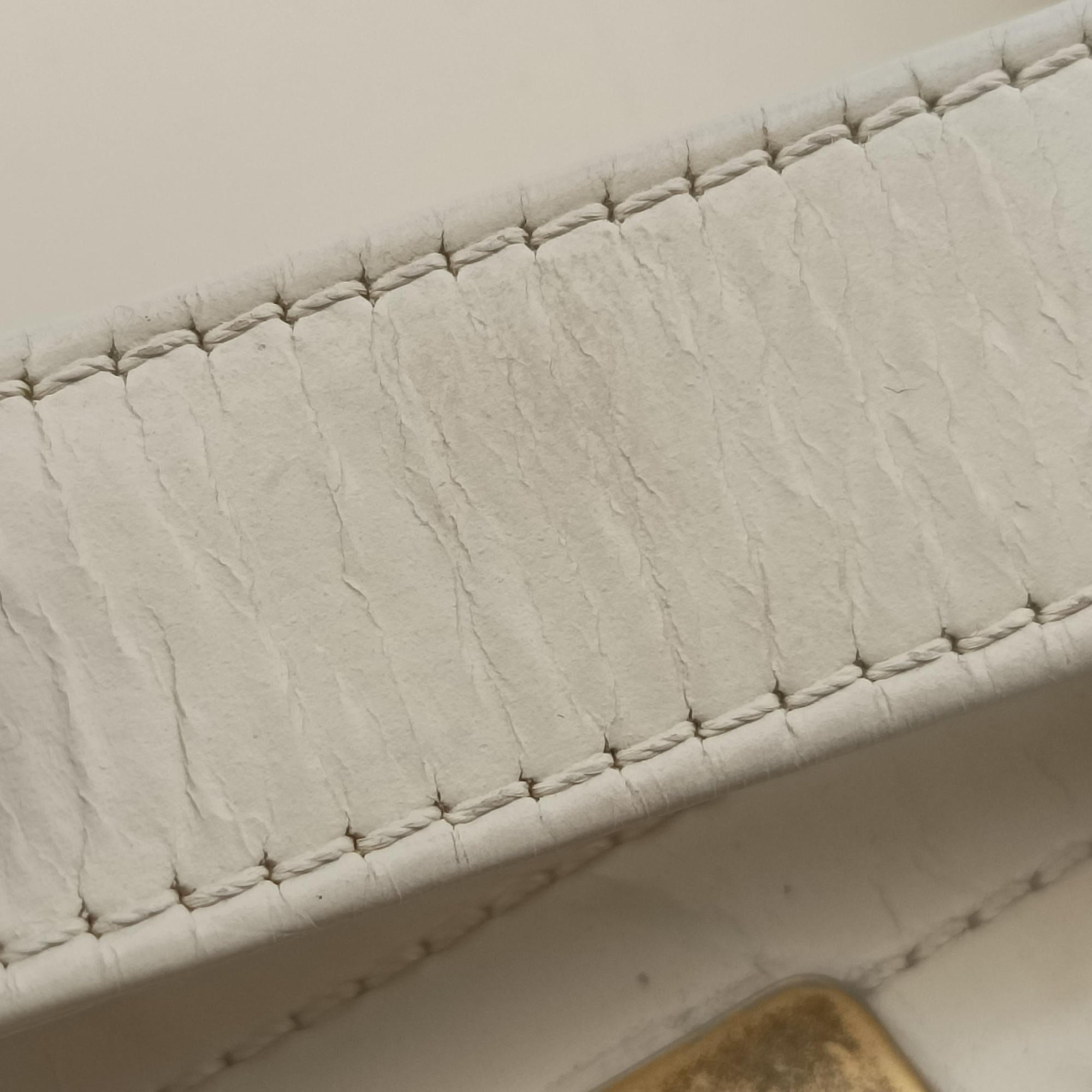 Vintage Chanel Jetsetter Boy Shopping White Leather A66714 shoulderbag | stylenewstar
