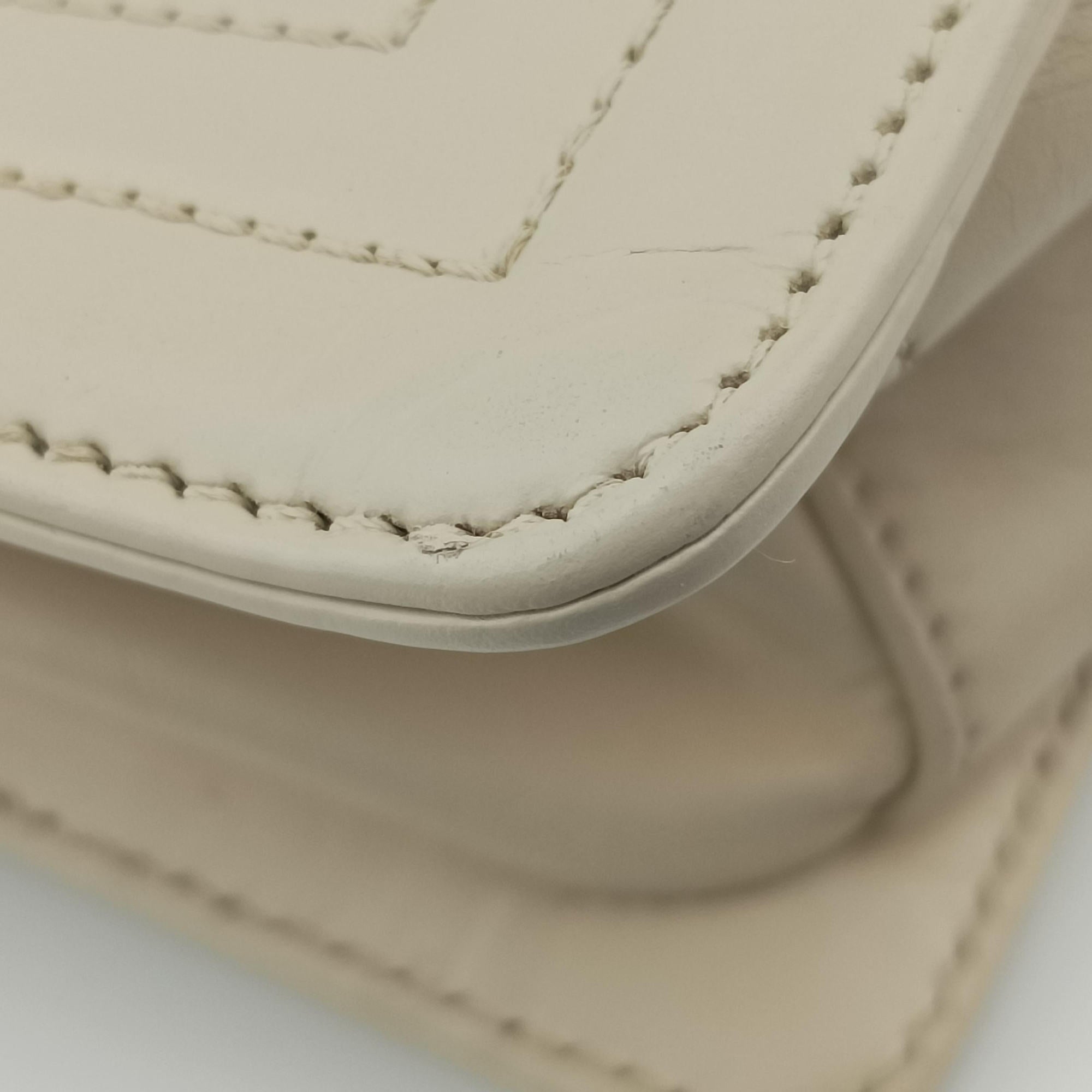 Vintage Chanel Jetsetter Boy Shopping White Leather A66714 shoulderbag | stylenewstar