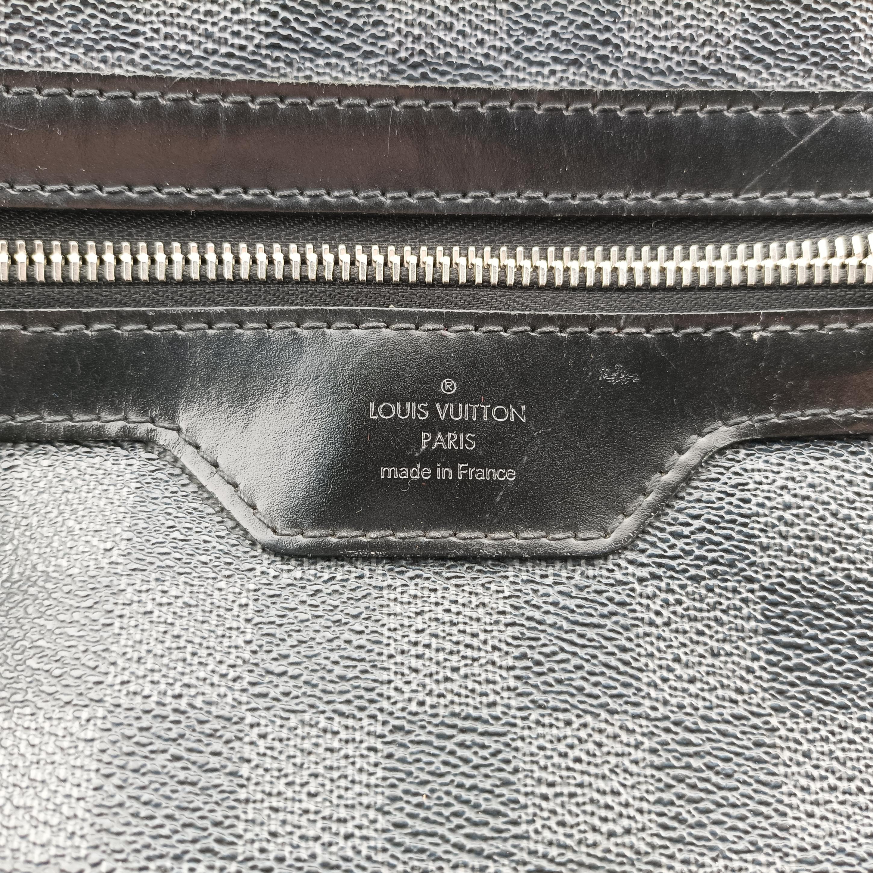 Vintage Louis Vuitton DANIEL MM Noir Damier GRAPHITE N58029 shoulderbag | stylenewstar