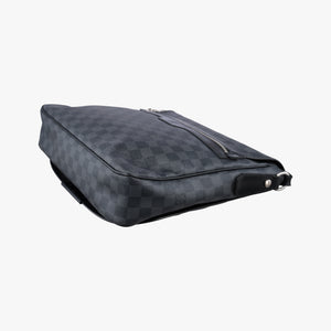 Vintage Louis Vuitton DANIEL MM Noir Damier GRAPHITE N58029 shoulderbag | stylenewstar