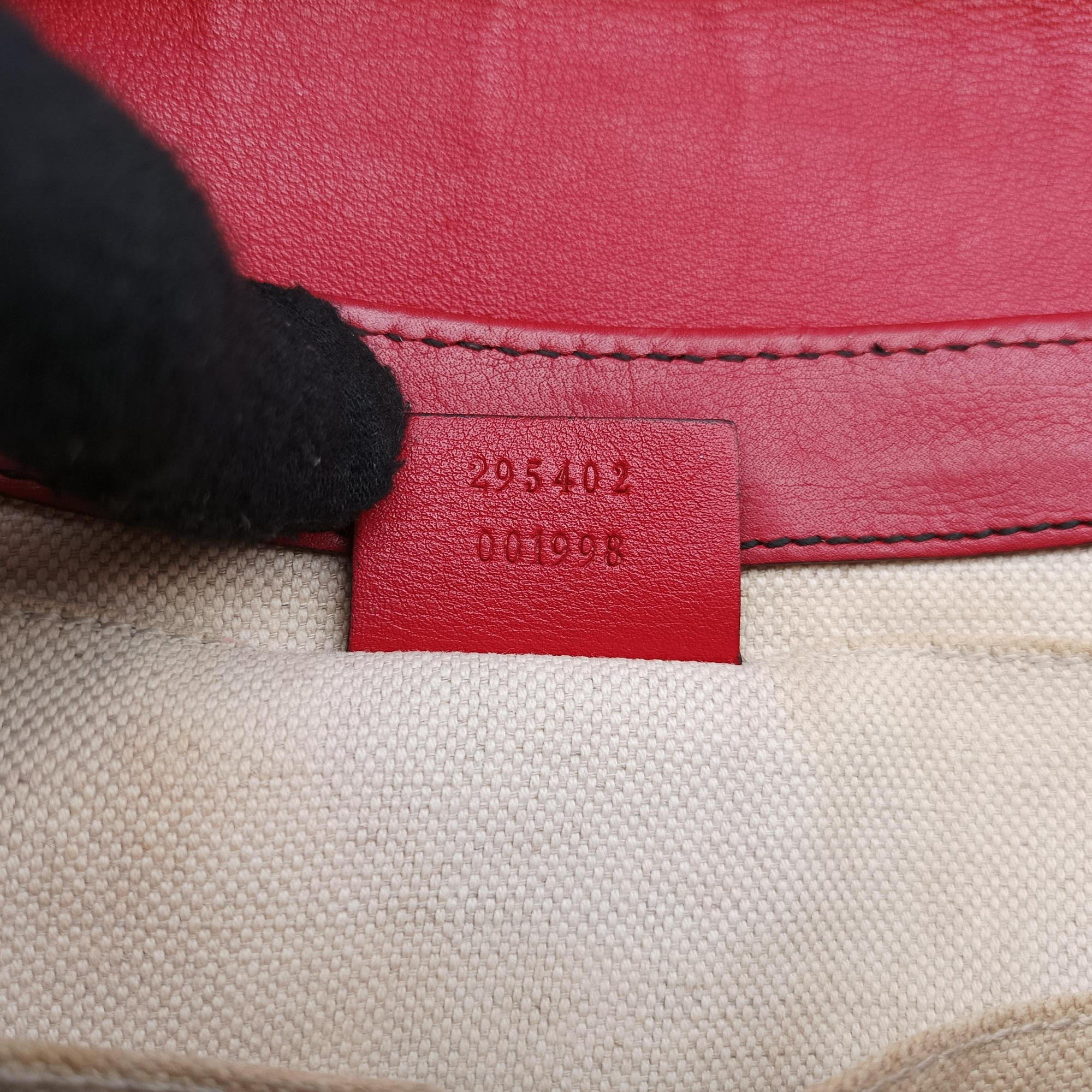 Pre-owned Gucci Emily Red Leather 295402 shoulderbag | stylenewstar