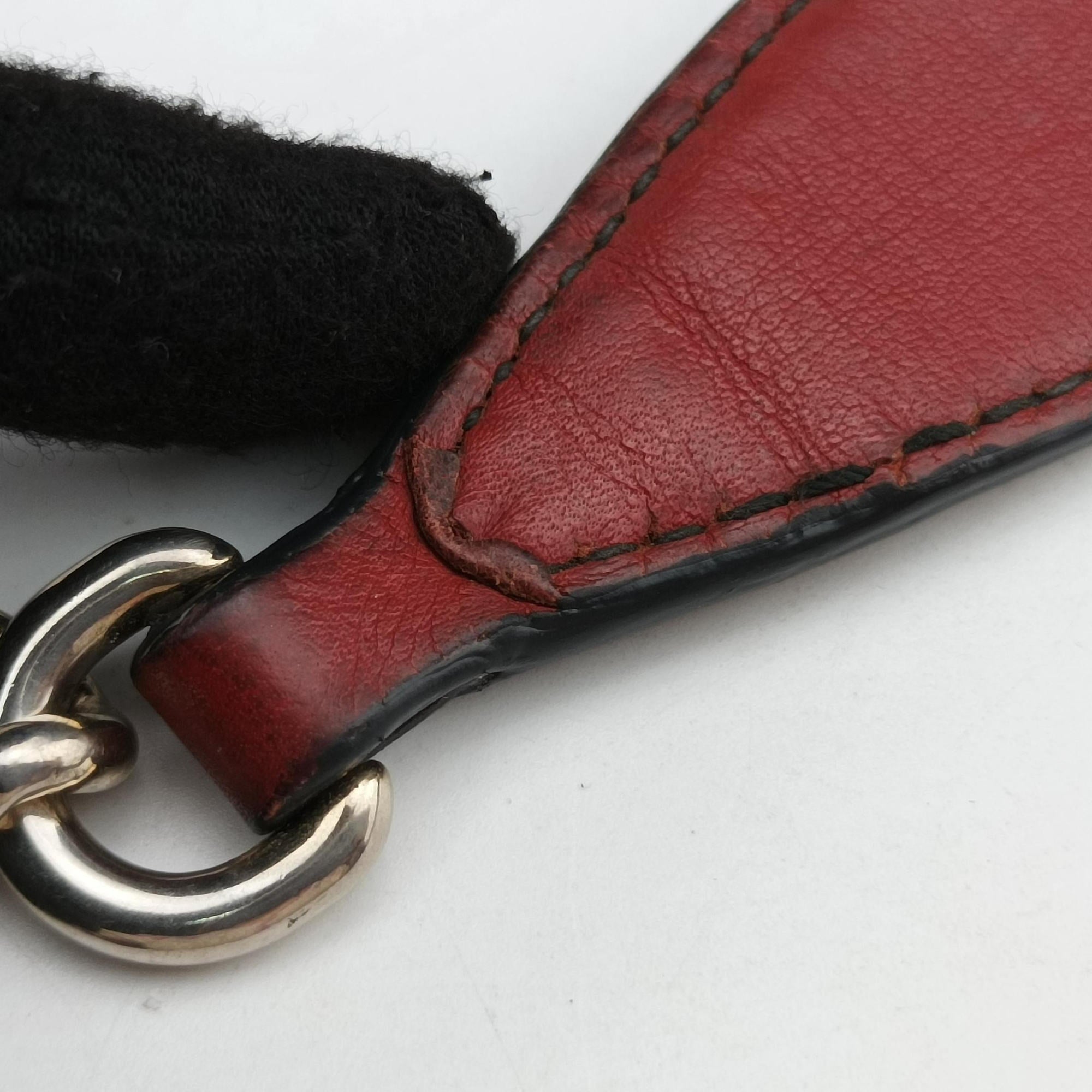 Pre-owned Gucci Emily Red Leather 295402 shoulderbag | stylenewstar