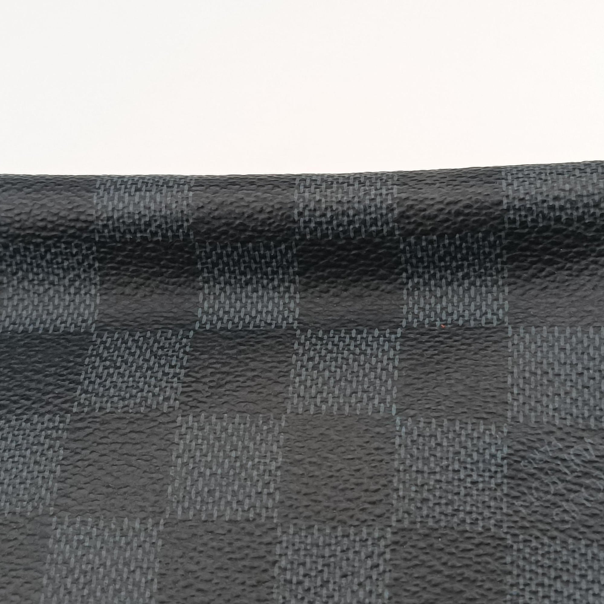 Vintage Louis Vuitton Porte-Documents Business Cobalt×Noir Damier×Leather N41347 handbag | stylenewstar