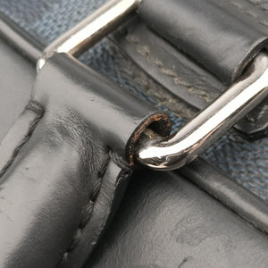 Vintage Louis Vuitton Porte-Documents Business Cobalt×Noir Damier×Leather N41347 handbag | stylenewstar