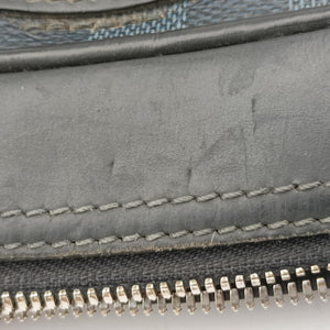 Vintage Louis Vuitton Porte-Documents Business Cobalt×Noir Damier×Leather N41347 handbag | stylenewstar