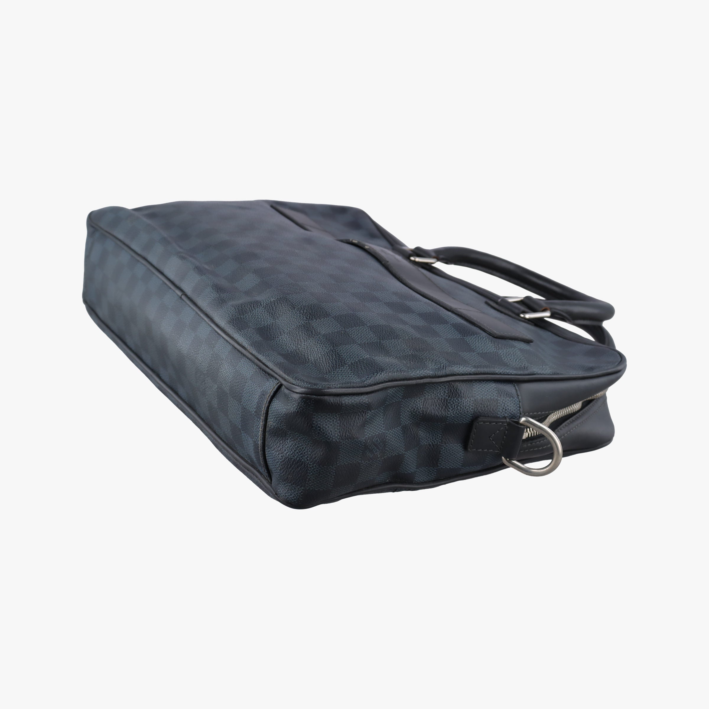 Vintage Louis Vuitton Porte-Documents Business Cobalt×Noir Damier×Leather N41347 handbag | stylenewstar