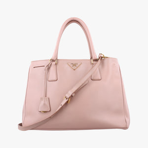 Pre-owned Prada Galleria Pink SAFFIANO Leather BN2274 shoulderbag | stylenewstar