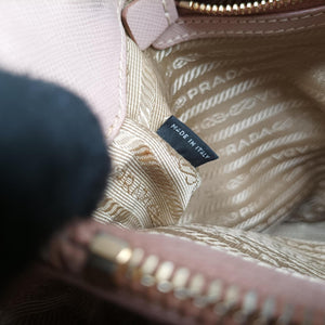 Pre-owned Prada Galleria Pink SAFFIANO Leather BN2274 shoulderbag | stylenewstar