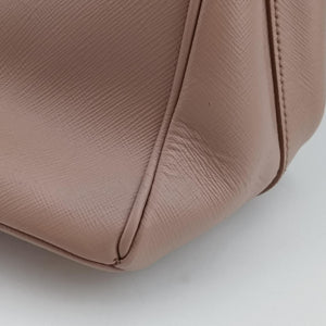 Pre-owned Prada Galleria Pink SAFFIANO Leather BN2274 shoulderbag | stylenewstar