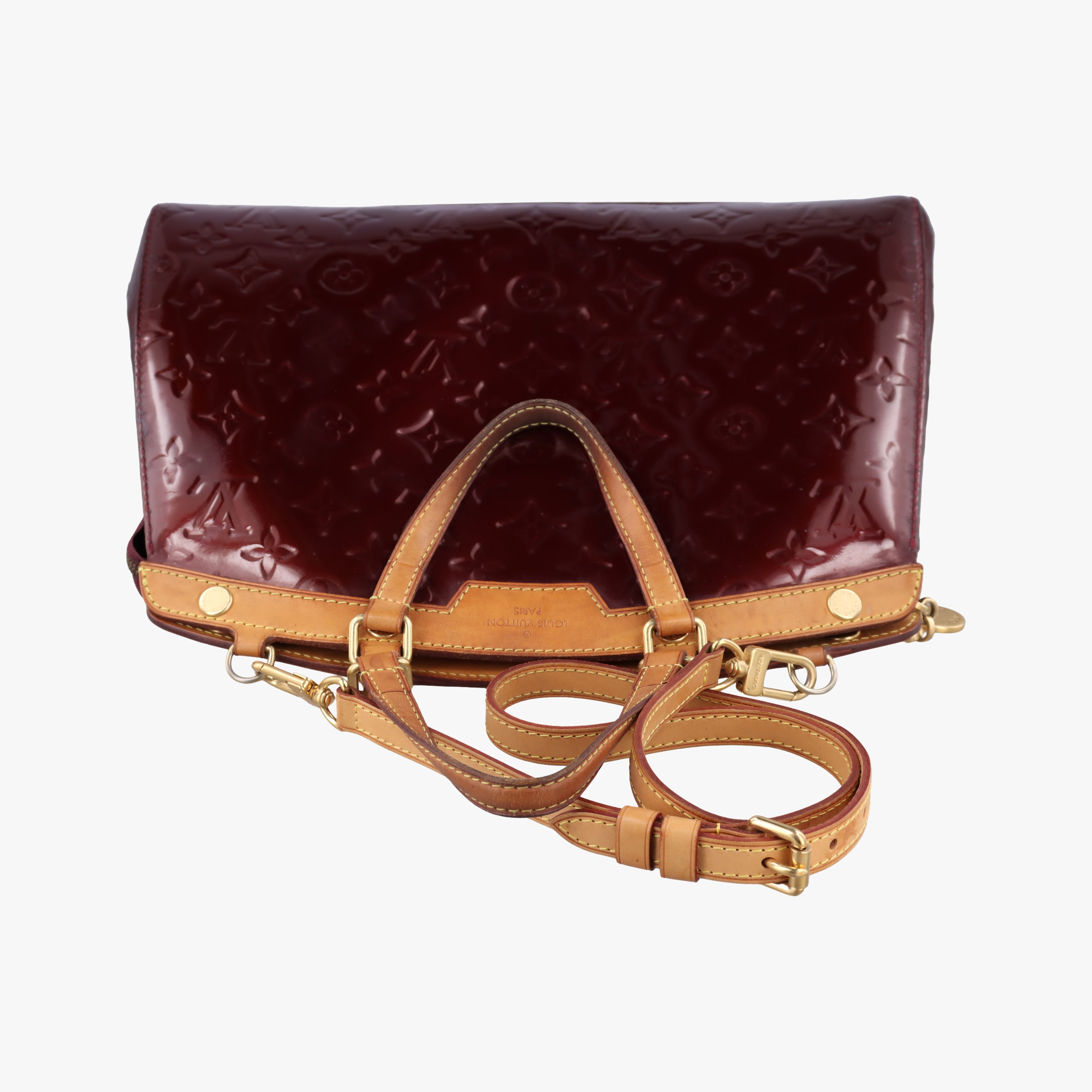 Pre-owned Louis Vuitton Brea MM ROUGE FAUVISTE Vernis M91690 shoulderbag | stylenewstar