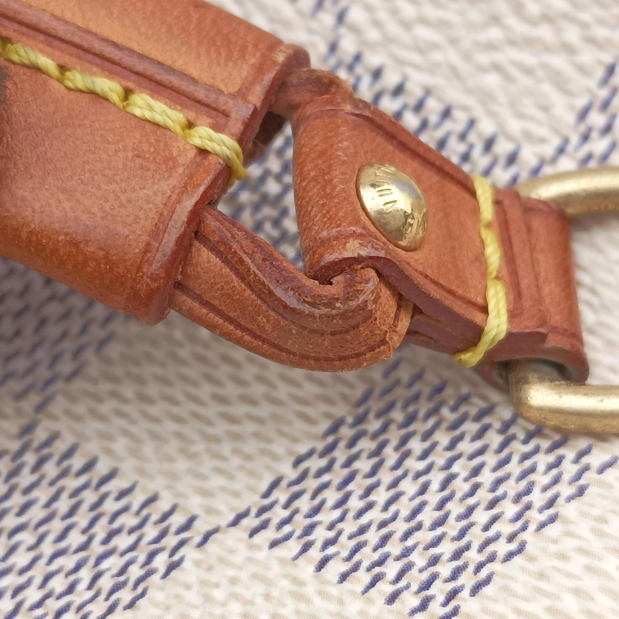 Pre-owned Louis Vuitton NEVERFULL MM AZUR Damier Canvas N51107 shoulderbag | stylenewstar