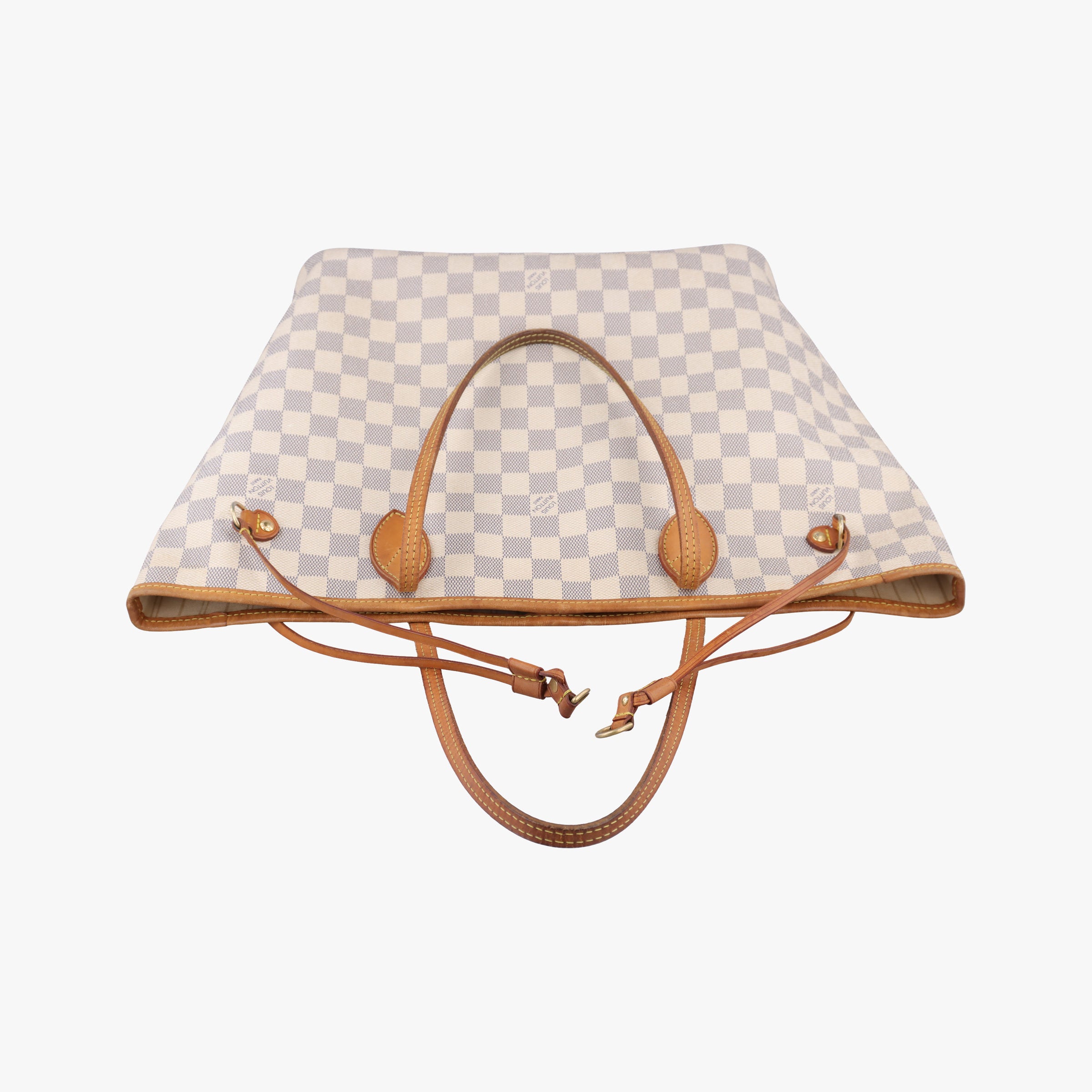 Pre-owned Louis Vuitton NEVERFULL MM AZUR Damier Canvas N51107 shoulderbag | stylenewstar