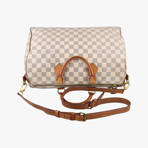 Pre-owned Louis Vuitton Speedy 35 AZUR Damier Canvas N41535 shoulderbag | stylenewstar