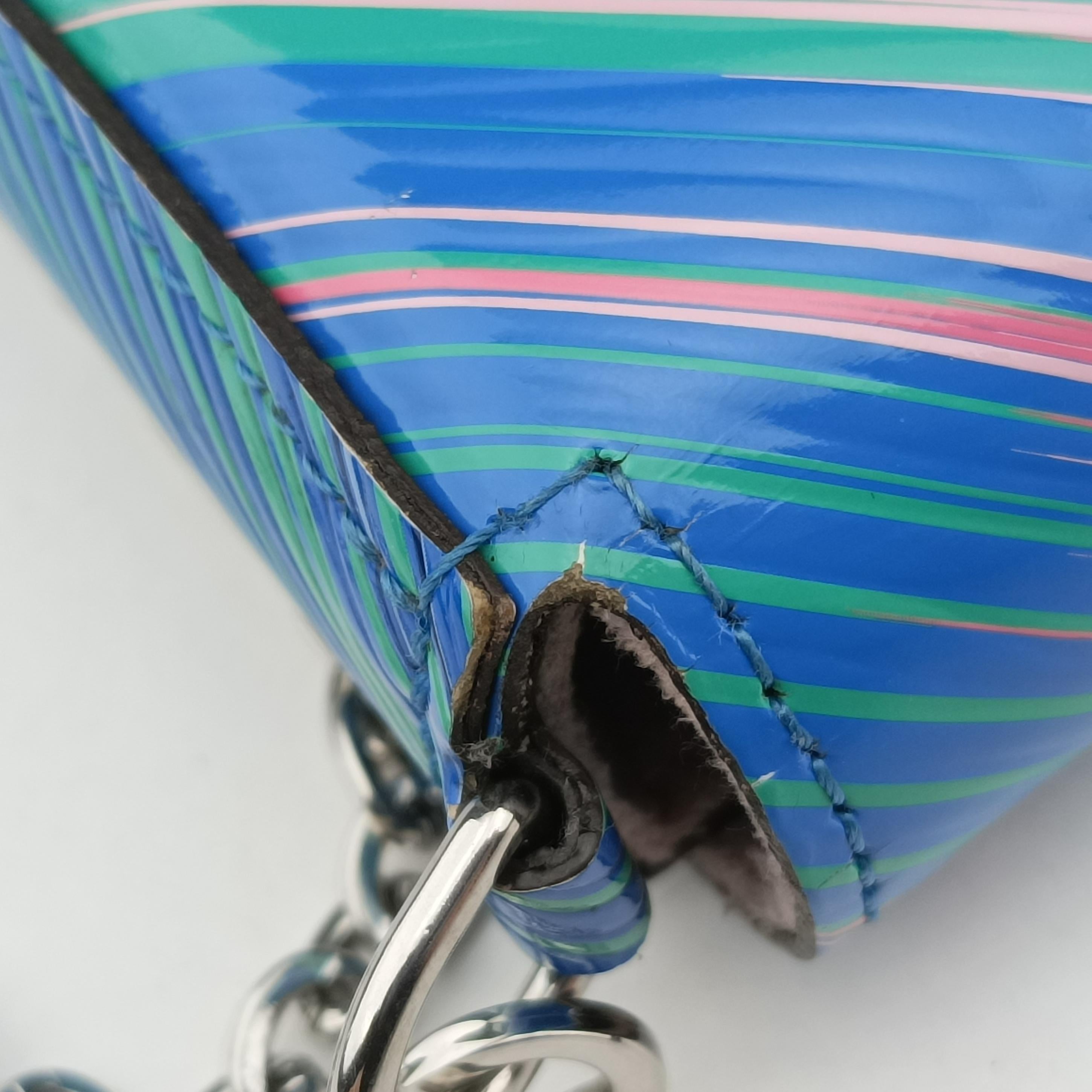 Pre-owned Louis Vuitton Pochette Felicie Pink x Blue×multicolor epi M62768 shoulderbag | stylenewstar