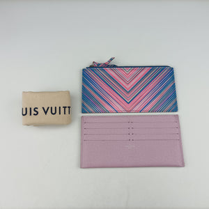 Pre-owned Louis Vuitton Pochette Felicie Pink x Blue×multicolor epi M62768 shoulderbag | stylenewstar
