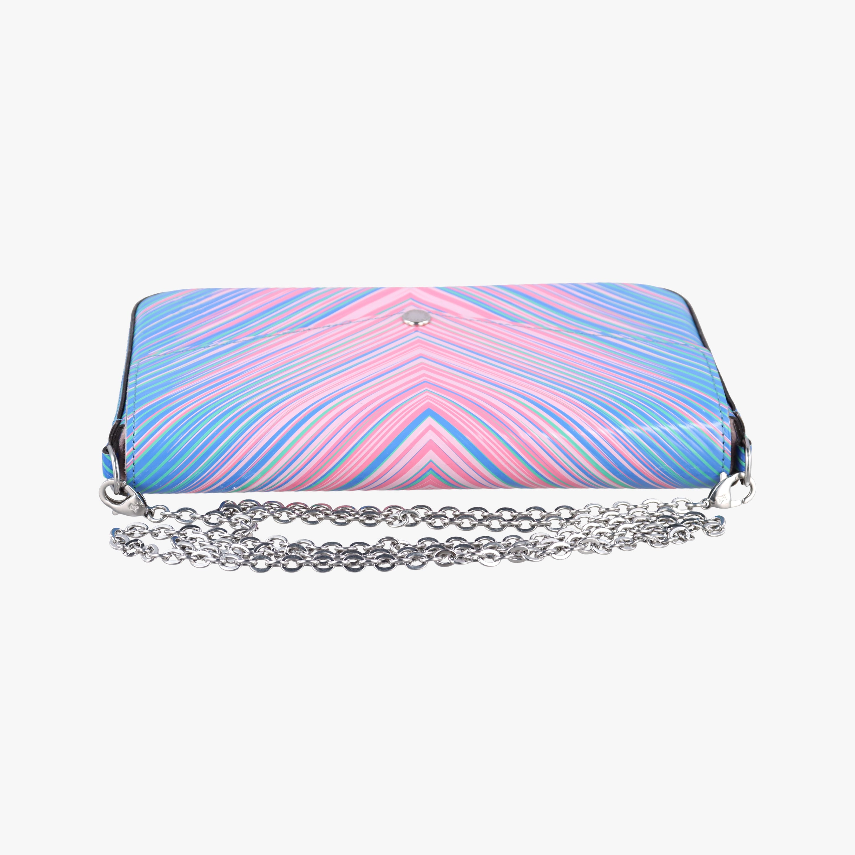 Pre-owned Louis Vuitton Pochette Felicie Pink x Blue×multicolor epi M62768 shoulderbag | stylenewstar