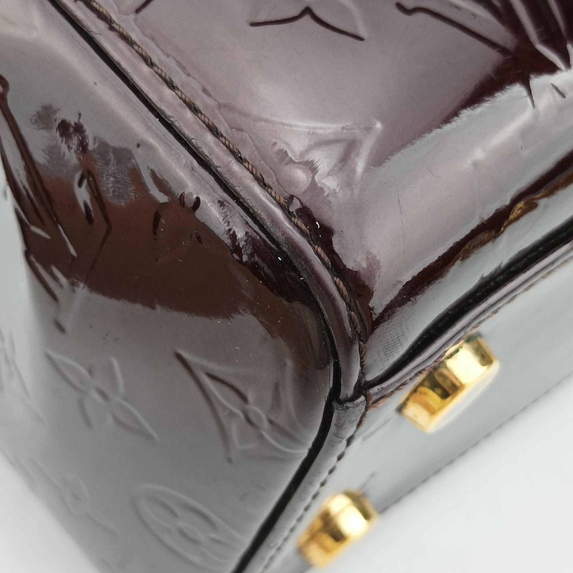Pre-owned Louis Vuitton Brea MM AMARANTE Vernis M91619 shoulderbag | stylenewstar
