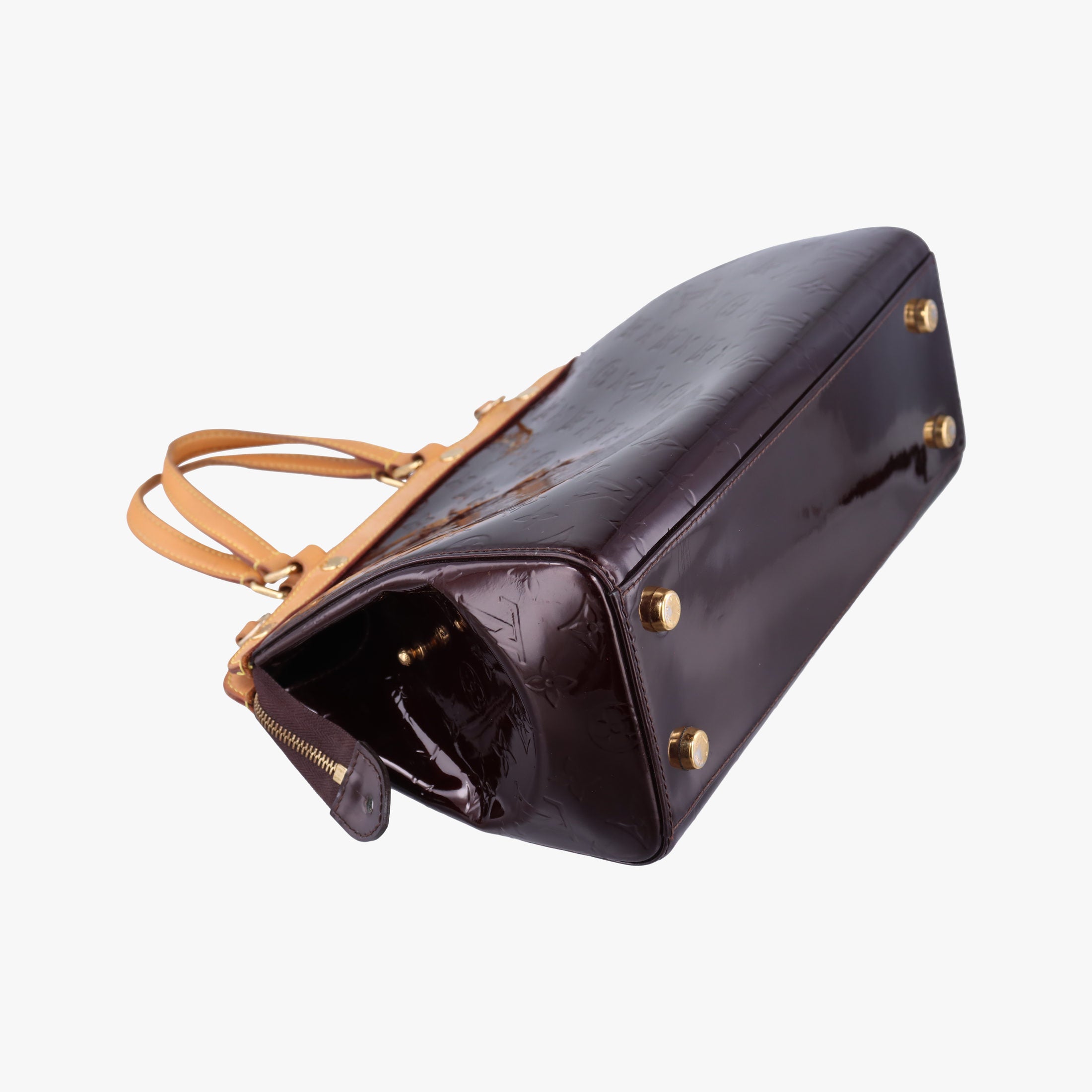 Pre-owned Louis Vuitton Brea MM AMARANTE Vernis M91619 shoulderbag | stylenewstar