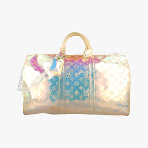Vintage Louis Vuitton Keepall Bandouliere 50 aurora Monogram Prism M53271 handbag | stylenewstar