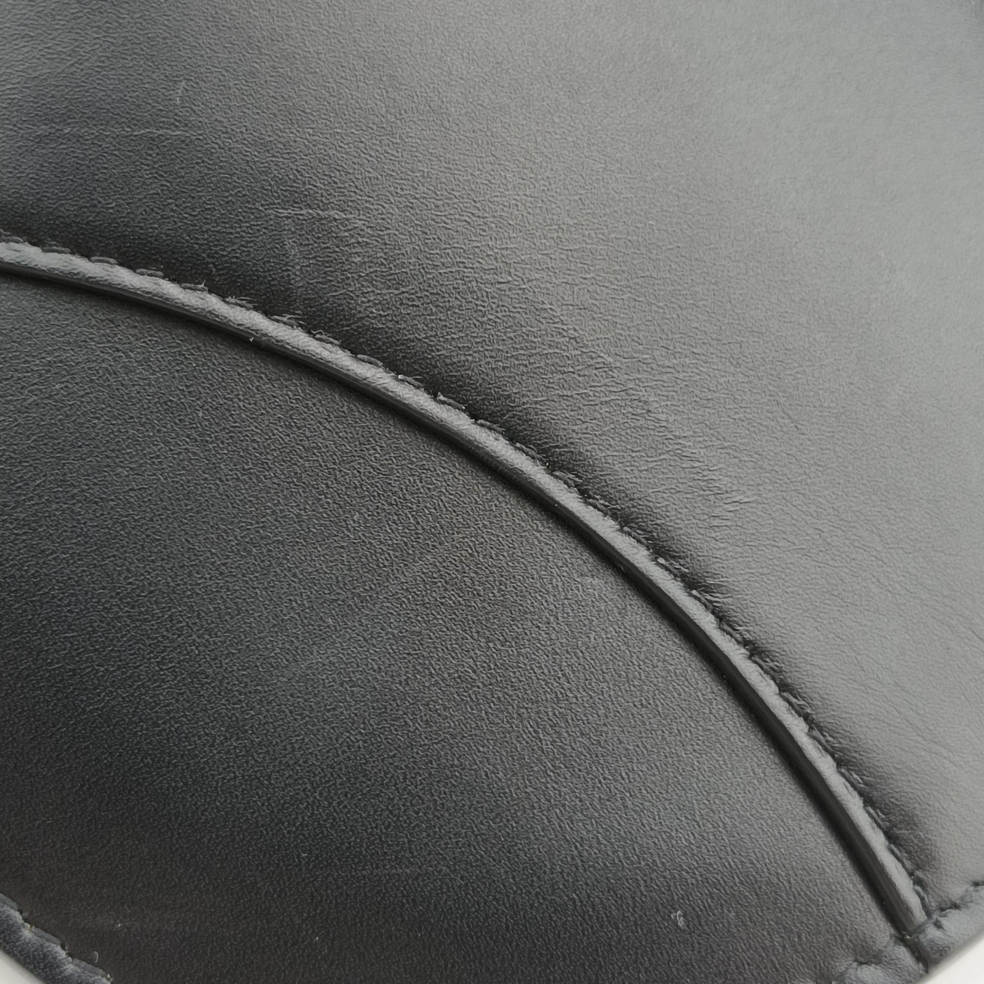 Pre-owned Christian Dior saddle Black leather  bum bag/waist bag | stylenewstar