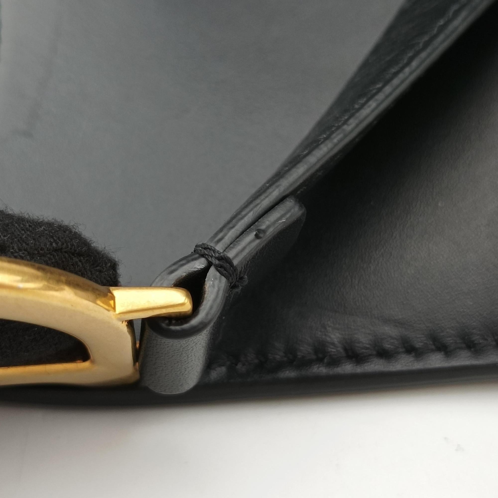 Pre-owned Christian Dior saddle Black leather  bum bag/waist bag | stylenewstar