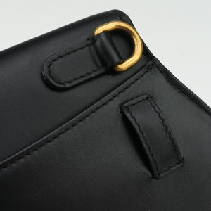 Pre-owned Christian Dior saddle Black leather  bum bag/waist bag | stylenewstar