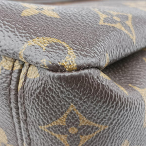 Pre-owned Louis Vuitton PALLAS brown×CERISE Monogram Canvas×calf leather M41175 shoulderbag | stylenewstar