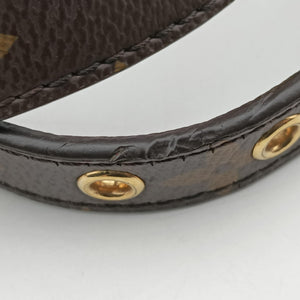 Pre-owned Louis Vuitton PALLAS brown×CERISE Monogram Canvas×calf leather M41175 shoulderbag | stylenewstar