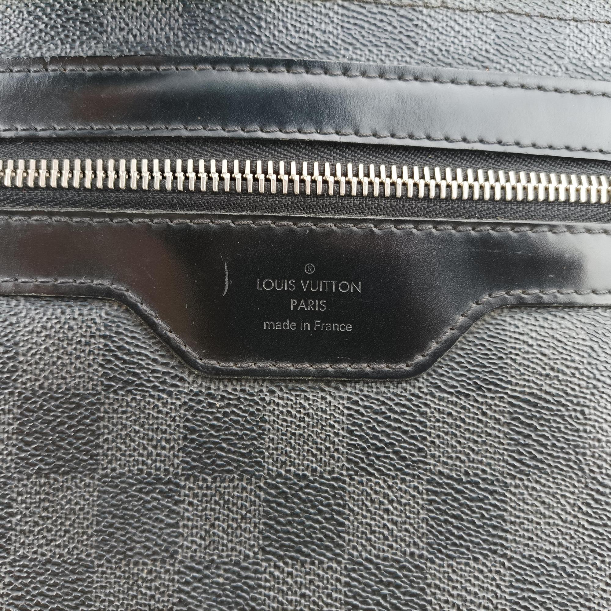 Pre-owned Louis Vuitton DANIEL MM Noir Damier  Graphite N58029 shoulderbag | stylenewstar