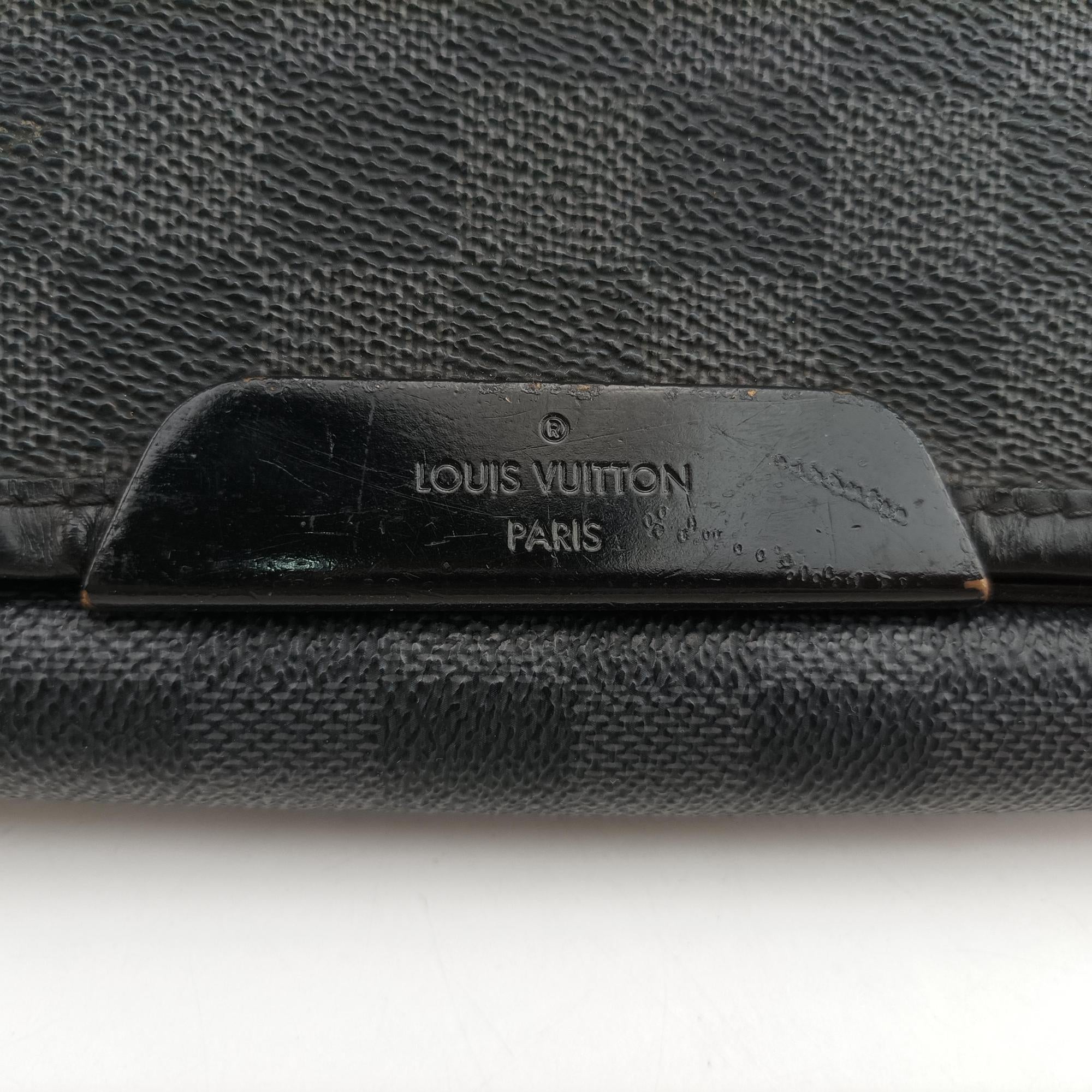 Pre-owned Louis Vuitton DANIEL MM Noir Damier  Graphite N58029 shoulderbag | stylenewstar