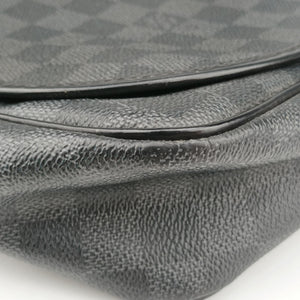 Pre-owned Louis Vuitton DANIEL MM Noir Damier  Graphite N58029 shoulderbag | stylenewstar