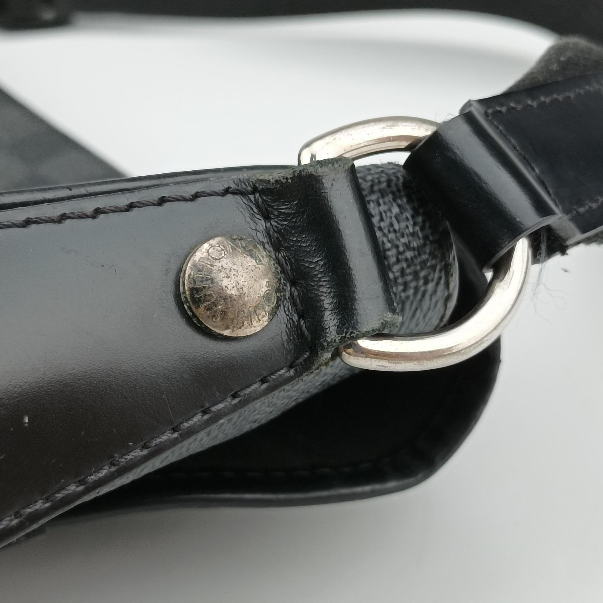 Pre-owned Louis Vuitton DANIEL MM Noir Damier  Graphite N58029 shoulderbag | stylenewstar