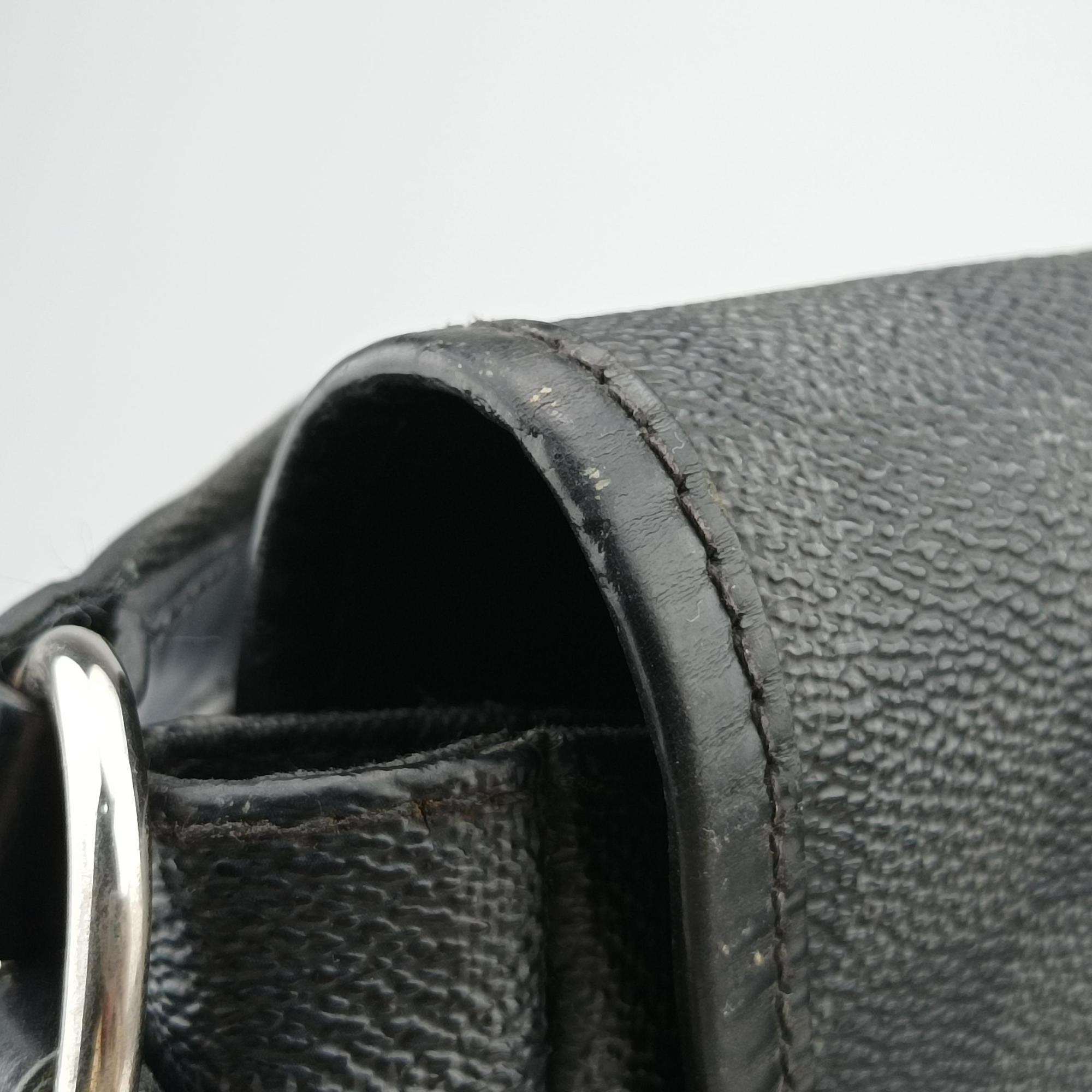 Pre-owned Louis Vuitton DANIEL MM Noir Damier  Graphite N58029 shoulderbag | stylenewstar