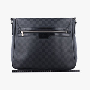 Pre-owned Louis Vuitton DANIEL MM Noir Damier  Graphite N58029 shoulderbag | stylenewstar