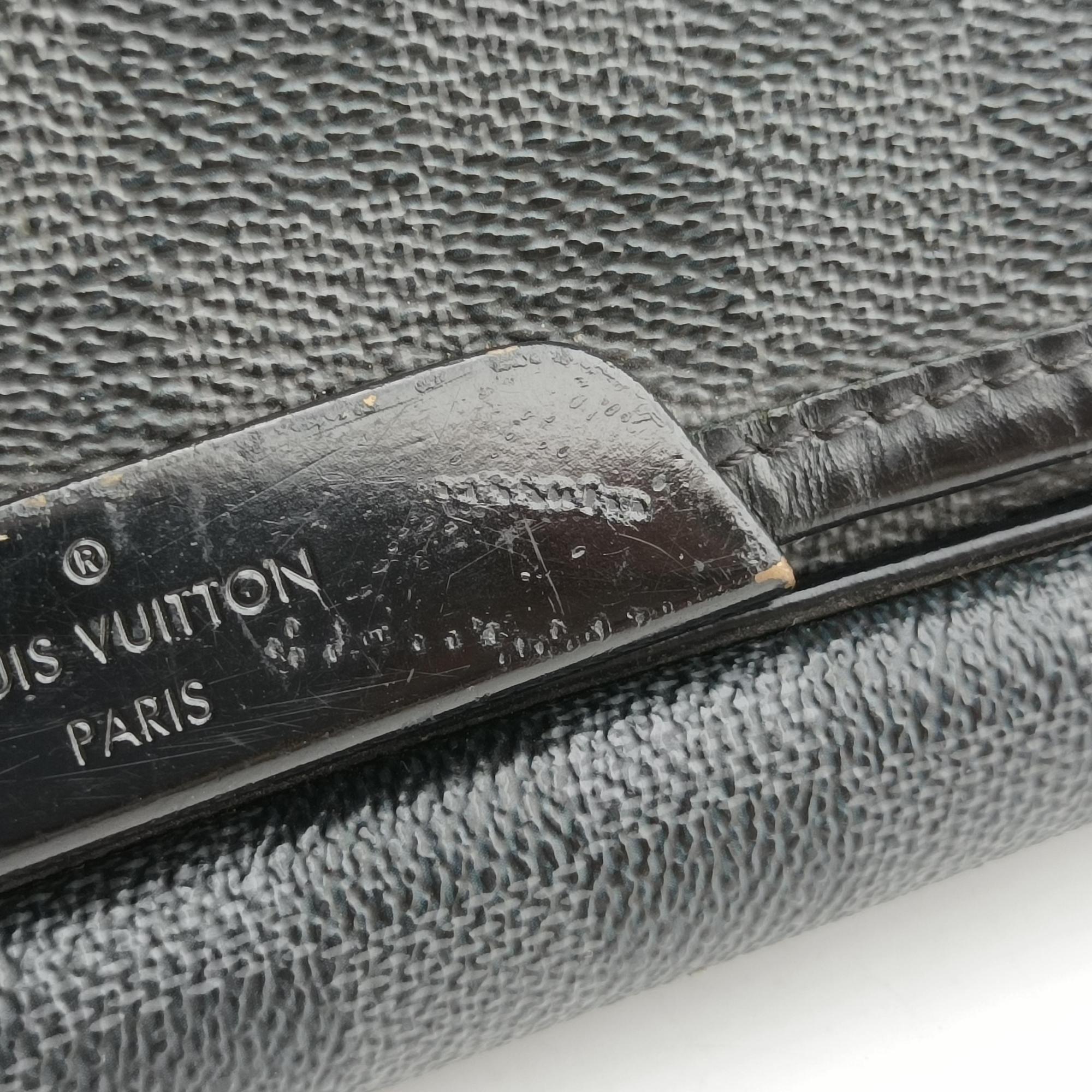 Pre-owned Louis Vuitton DANIEL MM Noir Damier  Graphite N58029 shoulderbag | stylenewstar