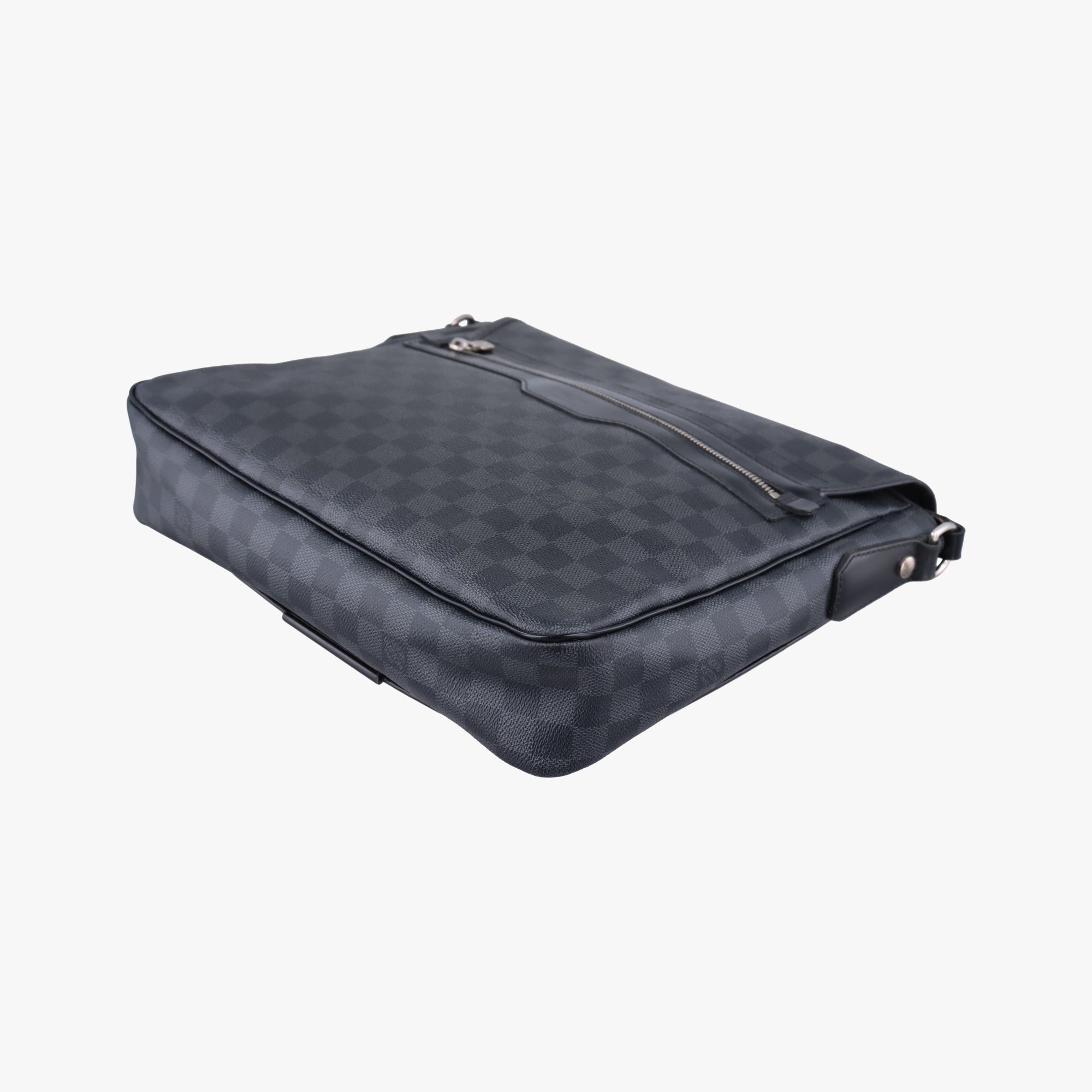 Pre-owned Louis Vuitton DANIEL MM Noir Damier  Graphite N58029 shoulderbag | stylenewstar