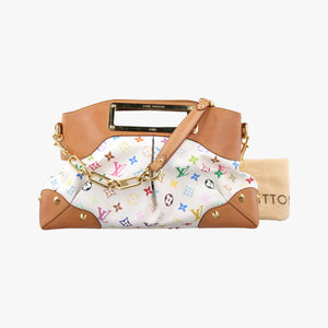 Secondhand Louis Vuitton JUDY MM white Monogram Multicolor M40255 shoulderbag | stylenewstar