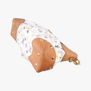 Secondhand Louis Vuitton JUDY MM white Monogram Multicolor M40255 shoulderbag | stylenewstar