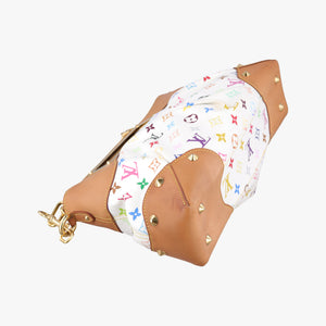 Secondhand Louis Vuitton JUDY MM white Monogram Multicolor M40255 shoulderbag | stylenewstar