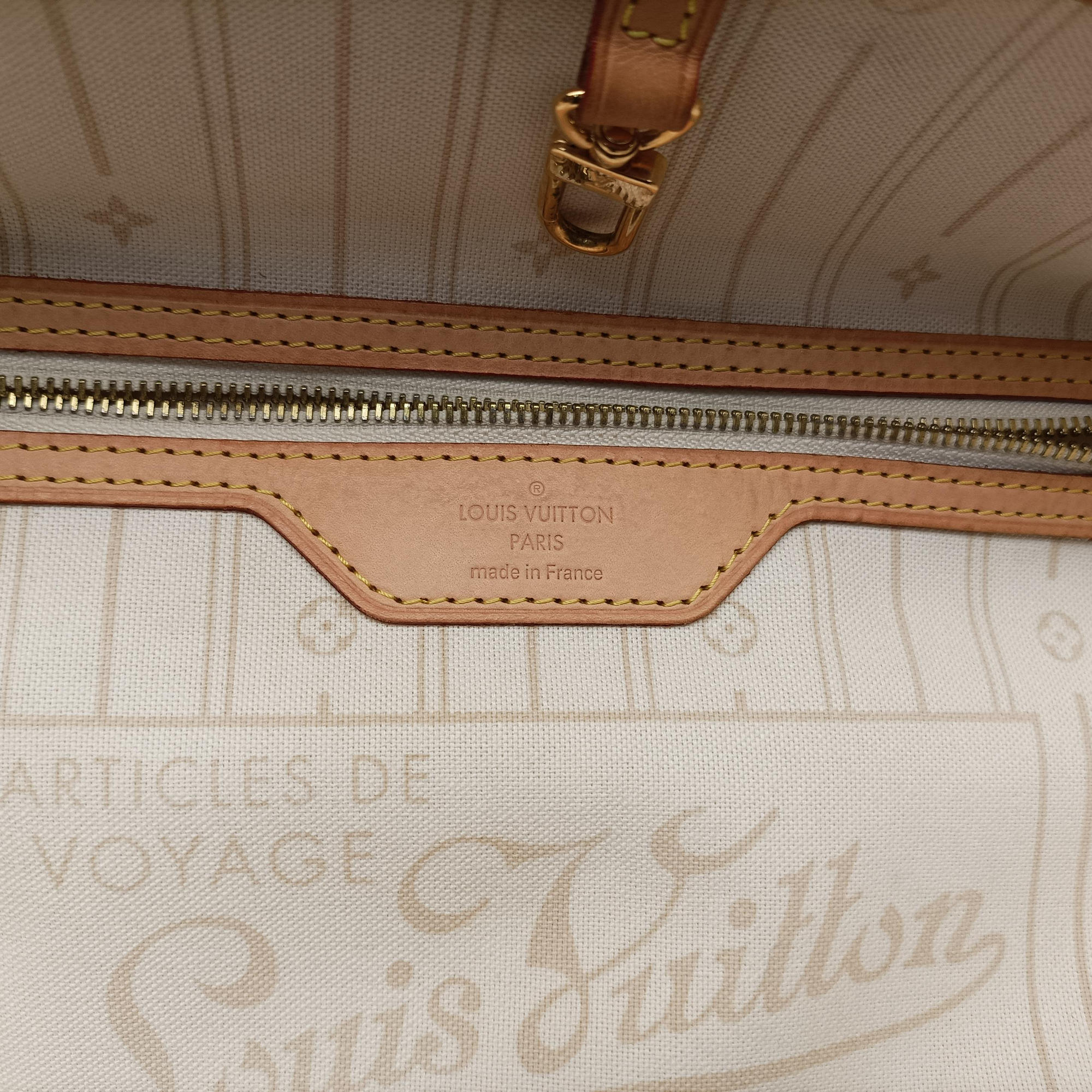 Vintage Louis Vuitton NEVERFULL GM AZUR Damier Canvas N51108 shoulderbag | stylenewstar